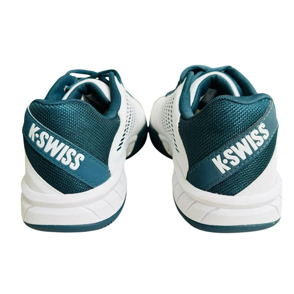 K-Swiss Men’s Tennis Court Shoes White Blue Size 10 US EU 43